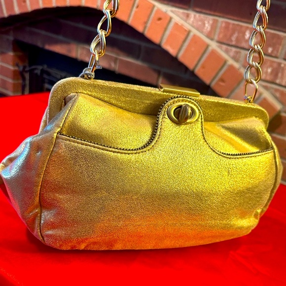 WOW POSHMARK - Authentic NWT Gold Leather HOBO Friday Date Night Supermodel Bag - Picture 4 of 16